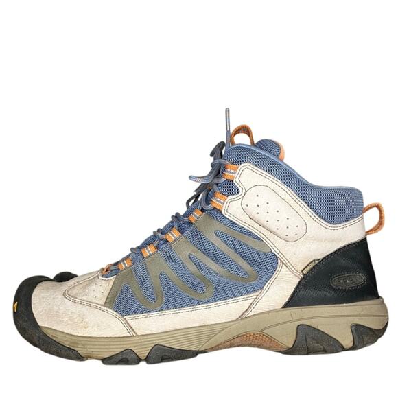 Men's Keen Verdi Mid Leather Lace-Up Waterproof Hiking Trail Boot Size 15 Gray - Picture 1 of 6